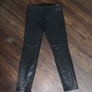 Faux leather pants